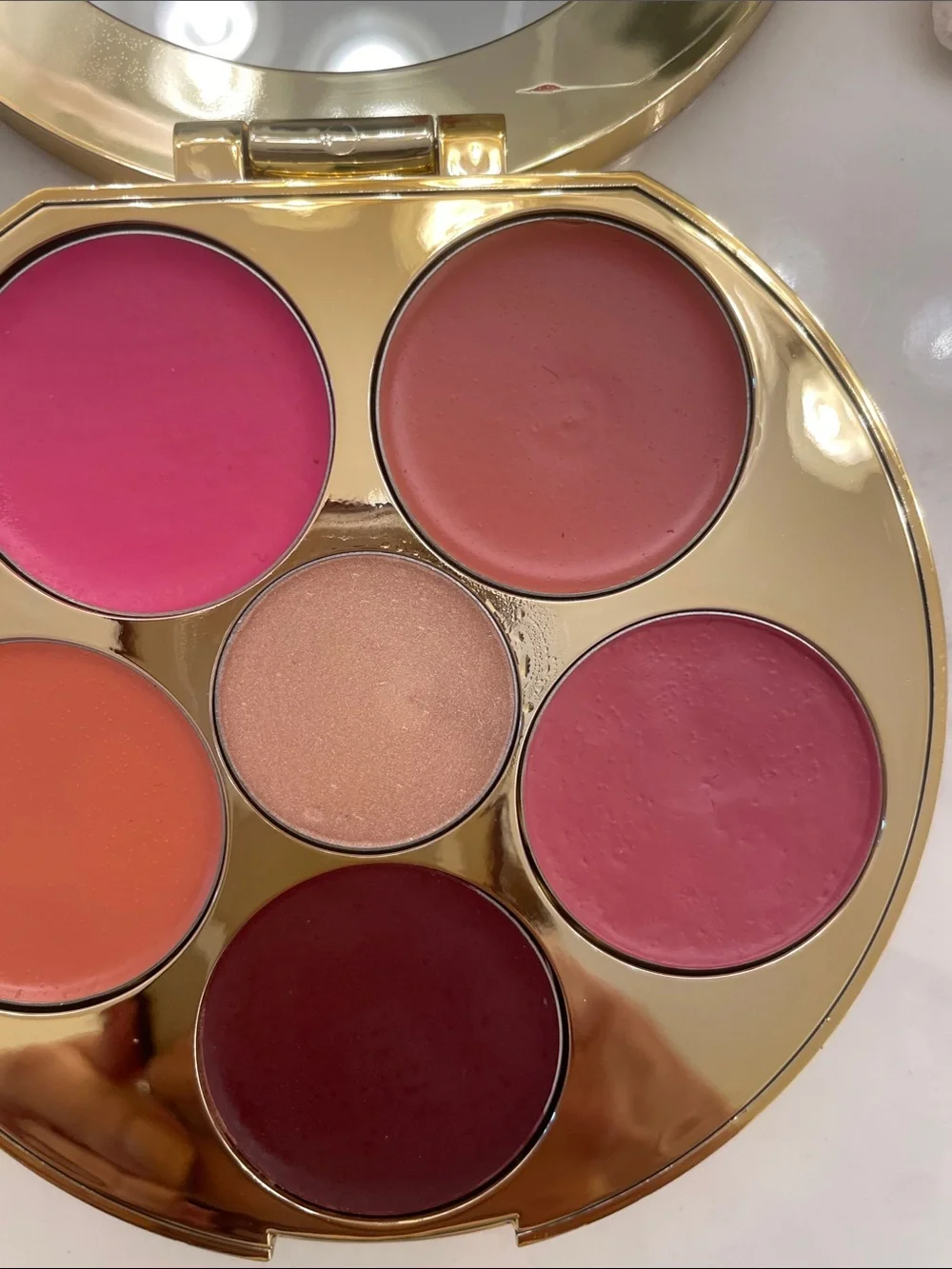 tarte Cream Cheek Palette in Bright Pink, Coral, Berry, Peach & Plum
